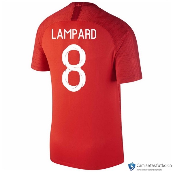 Camiseta Seleccion Inglaterra Segunda equipo Lampard 2018 Rojo